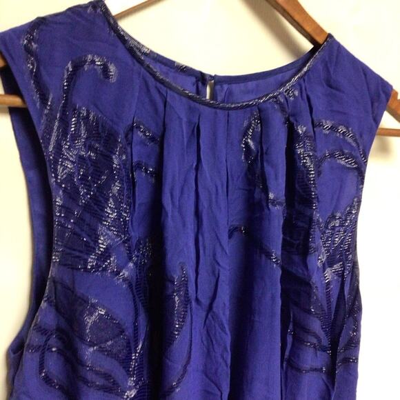 Nicole Miller Collection  Cobalt Blue Dress Sleeveless Dress S - Picture 4 of 4